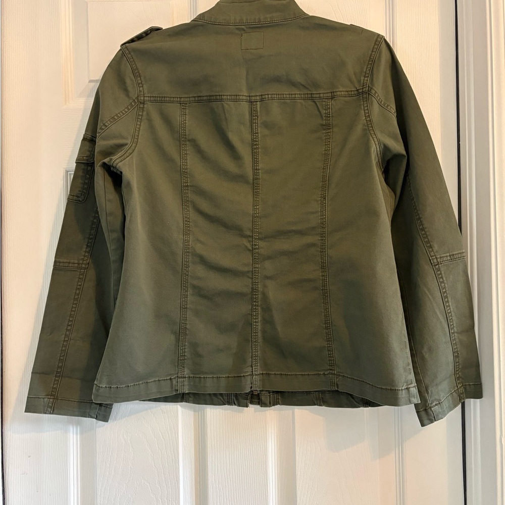 KENSIE WOMENS OLIVE GREEN UTILITY FIELD JACKET, MEDIUM, LIKE NEW - Picture 5 of 6